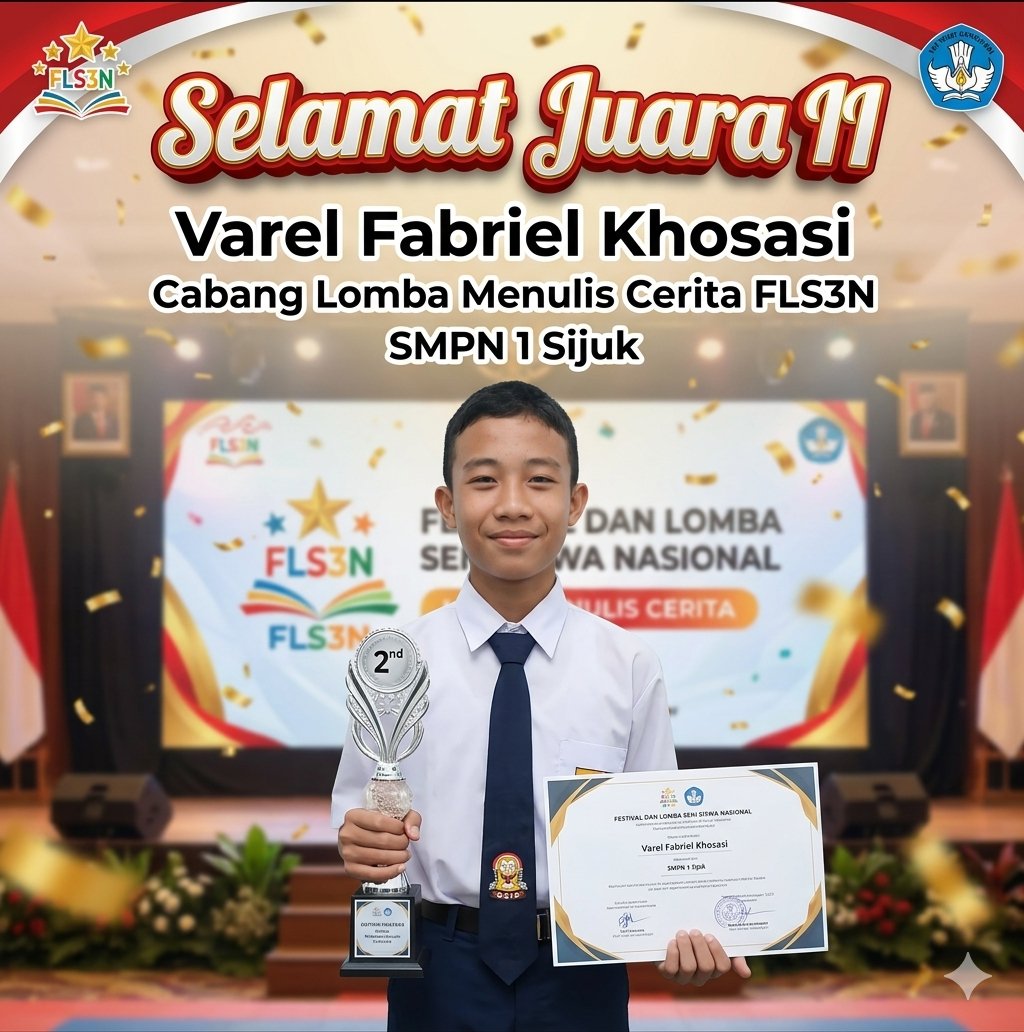 Keren! Siswa SMPN 1 Sijuk Raih Juara II Lomba Menulis Cerita FLS3N Tingkat Kabupaten Keren! Siswa SMPN 1 Sijuk Raih Juara II Lomba Menulis Cerita FLS3N Tingkat Kabupaten